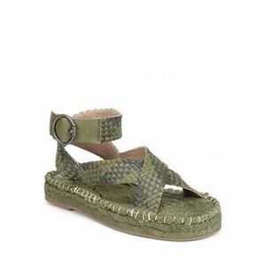 Sam Edelman Green Espadrille Sandals